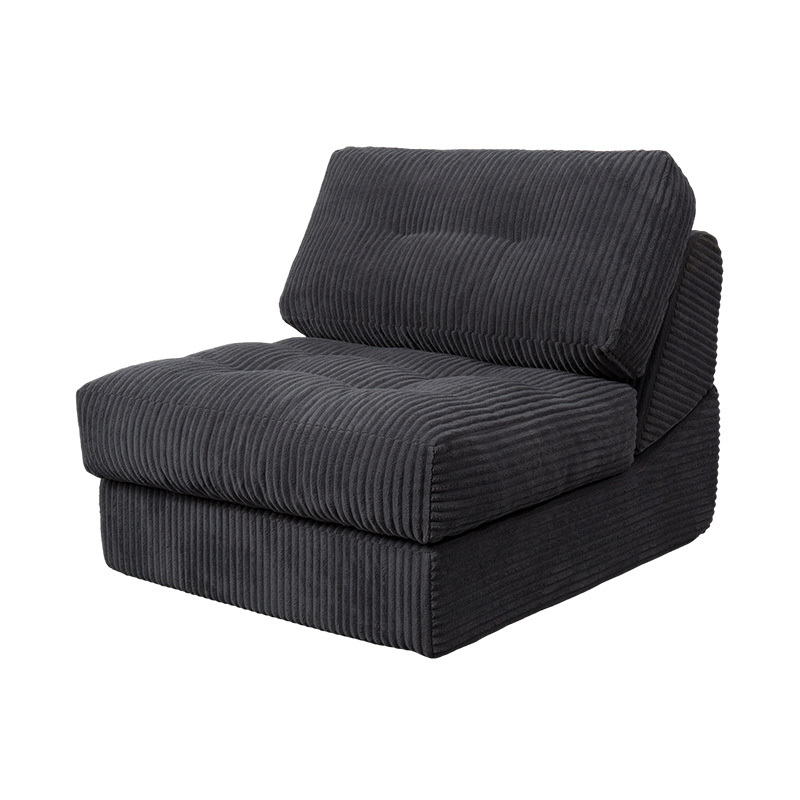 Canapea extensibilă pliabilă, multifuncțională, cu spumă completă, din velur gri închis, cu spătar ergonomic Canapea extensibilă pliabilă, multifuncțională, cu spumă completă, din velur gri închis, cu spătar ergonomic