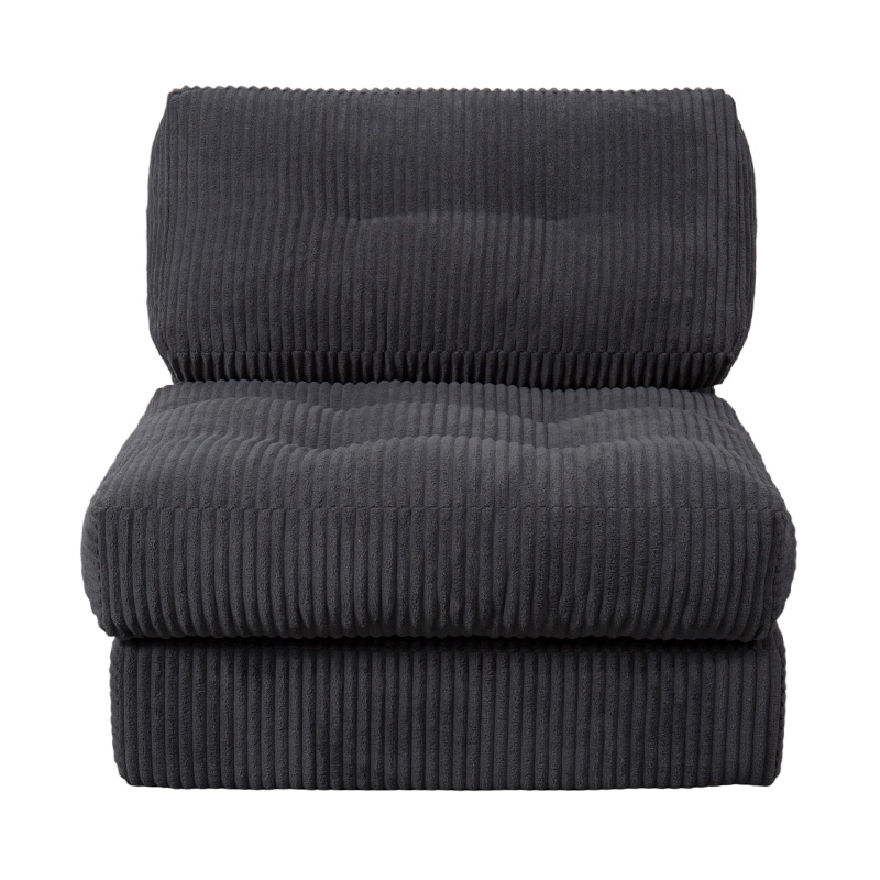 Canapea extensibilă pliabilă, multifuncțională, cu spumă completă, din velur gri închis, cu spătar ergonomic Canapea extensibilă pliabilă, multifuncțională, cu spumă completă, din velur gri închis, cu spătar ergonomic